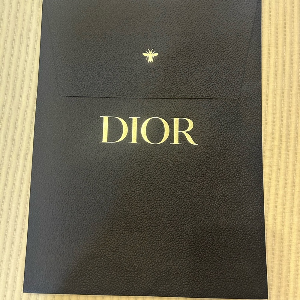 Dior Black Textured Envelope